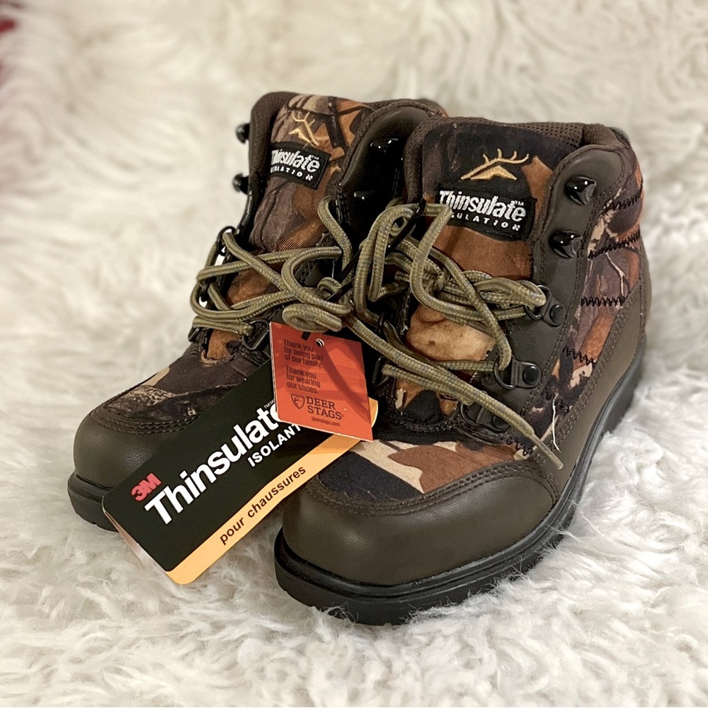 Camp Deer Stags Boy's Waterproof Hunting / Hiking Boots FREE SHIPPING!